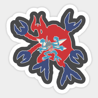 Tentomon evolution Sticker